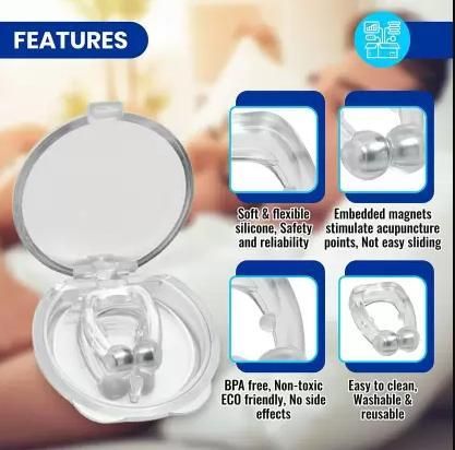 Anti-Snoring Nose Clip for Men & Women - Snoring Stopper