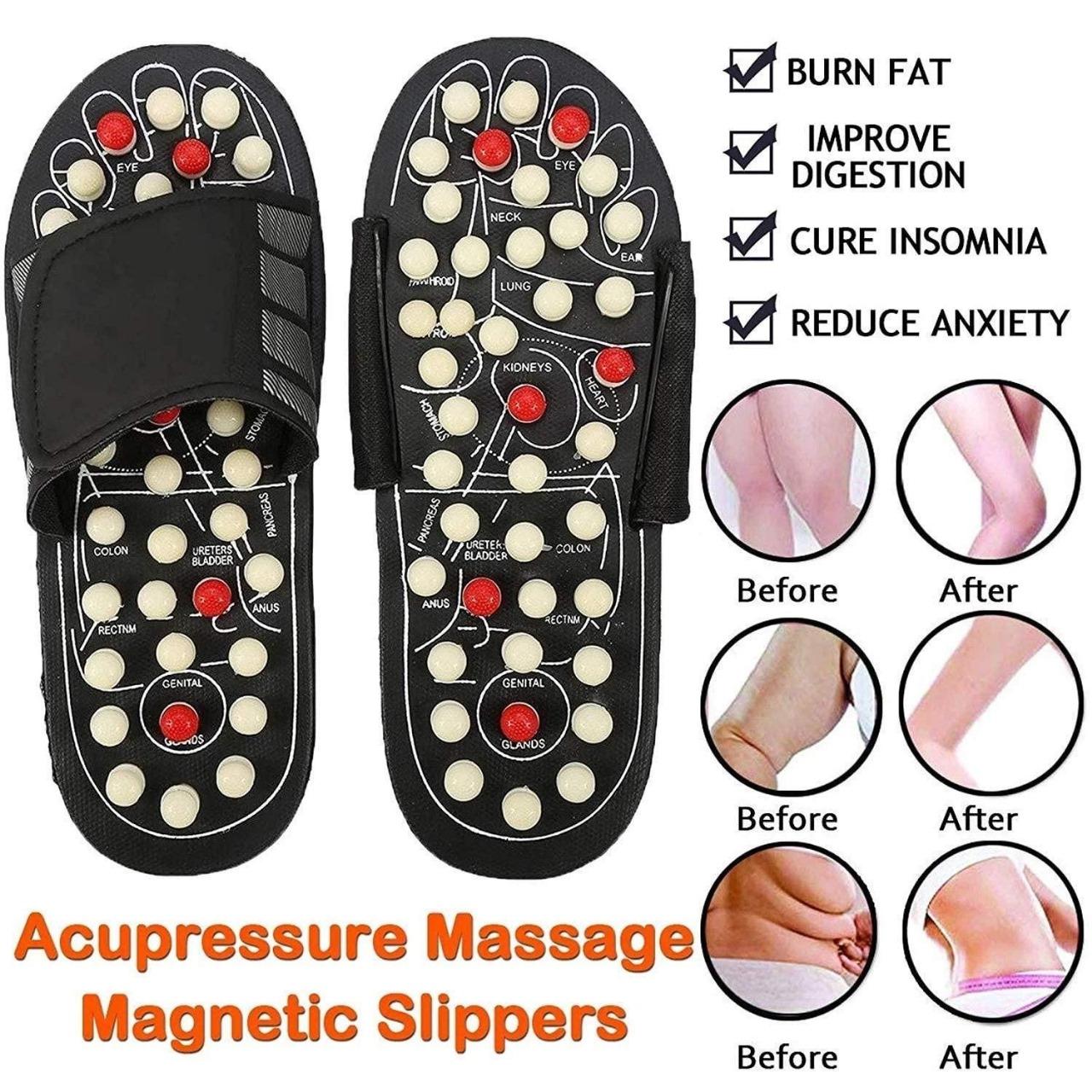 Magnetic AcuPad Slippers – Full Body Circulation for Men & Women