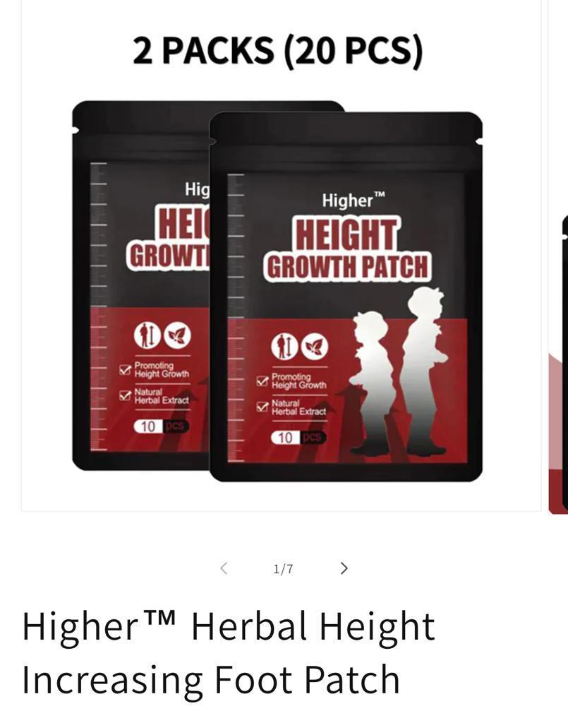 Height Boosting Foot Patch, Muscle Growth Support